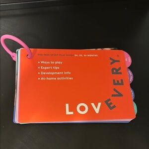 Lovevery Playguide from The Free Spirit Playkit for Months 34, 35, 36